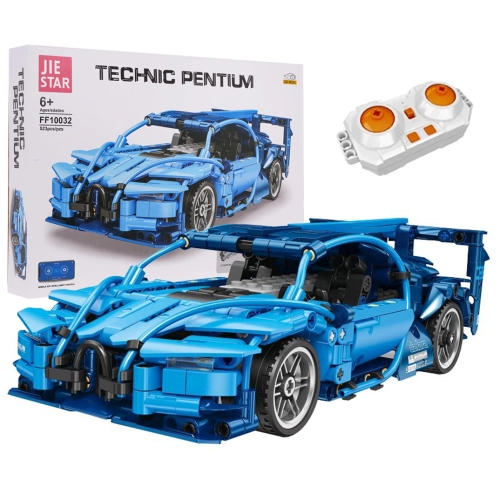 Zestaw Klocków Autko 523el. Niebieski