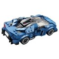 Zestaw Klocków Auto Sportowe Niebieskie 327el.