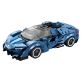 Zestaw Klocków Auto Sportowe Niebieskie 327el.