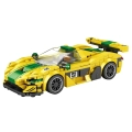 Zestaw Klocków Technicznych auto sportowe Żółte 368el.