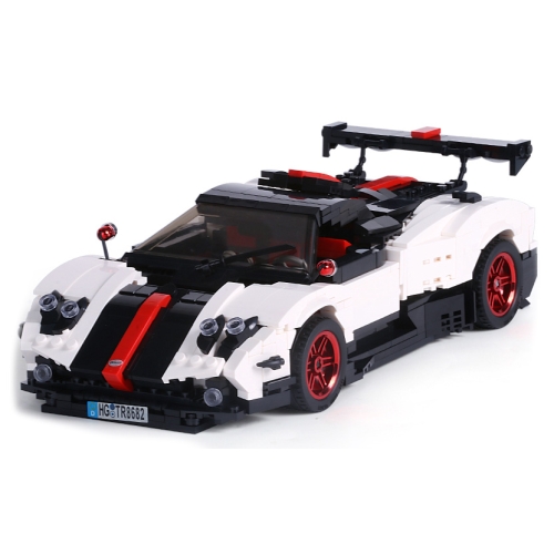 Zestaw Klocków Autko Sportowe 960el.Białe