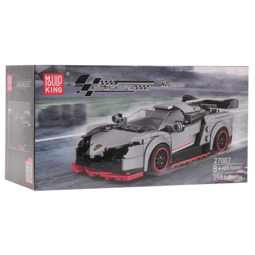 Zestaw Klocków Auto Sportowe 398el. Białe