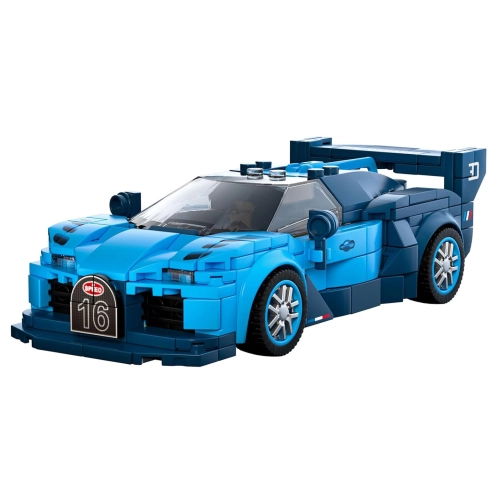 Zestaw Klocków Auto Sportowe 336el. Niebieskie