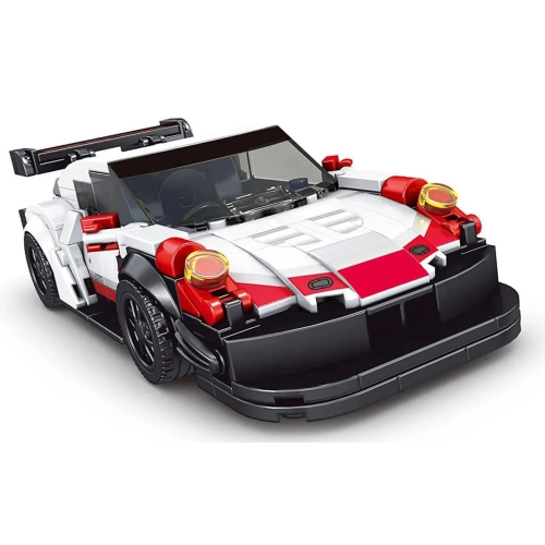 Zestaw Klocków Auto Sportowe 349el. Białe