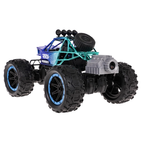 Crawler REAL ROCK z Funkcją Dymu R/C Niebieski