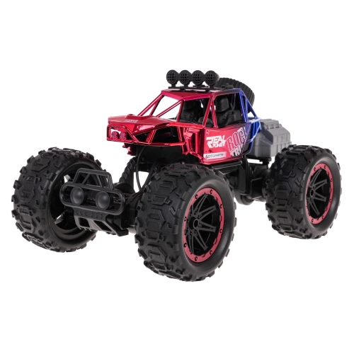 Crawler REAL ROCK z Funkcją Dymu R/C Czerwony