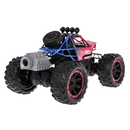 Crawler REAL ROCK z Funkcją Dymu R/C Czerwony