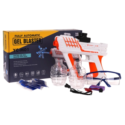 Pistolet GEL BLASTER Pomarańczowy + Akcesoria