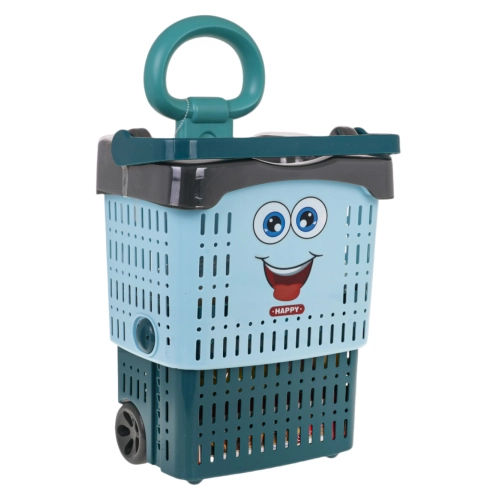 Wózek Sklepowy + Akcesoria Niebieski