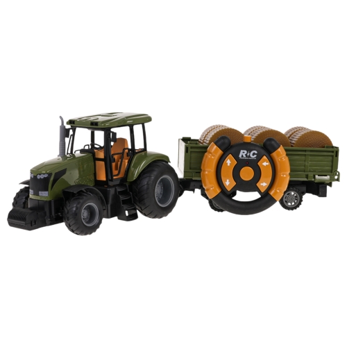 Traktor z Przyczepą Zielony R/C