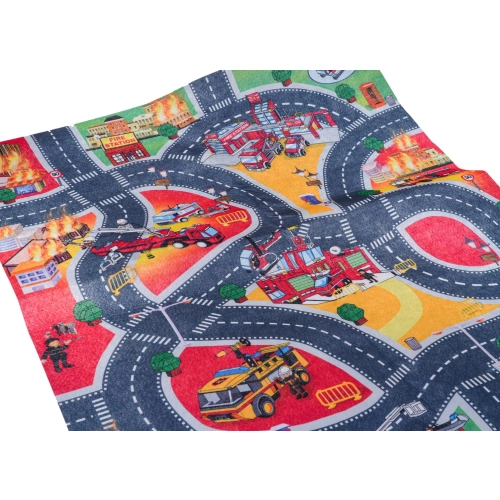 Mata Miasto Straż Pożarna + Zestaw Miękkich Autek