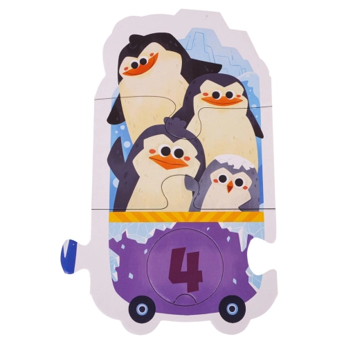 Gra Edukacyjna Matematyczna Wagoniki – Nauka Cyfr 1-10, 40 Elementów, 3+