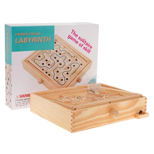Drewniana Gra Zręcznościowa Labirynt