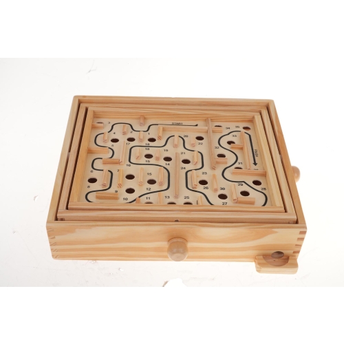 Drewniana Gra Zręcznościowa Labirynt