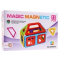 Mini zestaw Klocki magnetyczne dla dzieci 3+ Kolorowe elementy 13 szt. + Wzornik konstrukcji