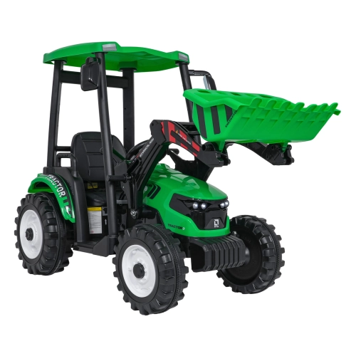 Pojazd MEGA Traktor D68 Z Przyczepką Zielony