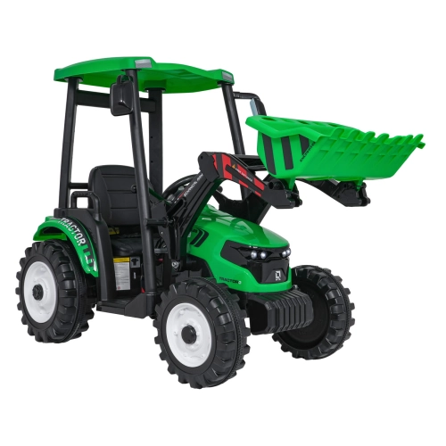 Pojazd MEGA Traktor D68 Z Przyczepką Zielony