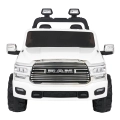 RAM 3500 biały pojazd na akumulator dla dzieci – pickup elektryczny