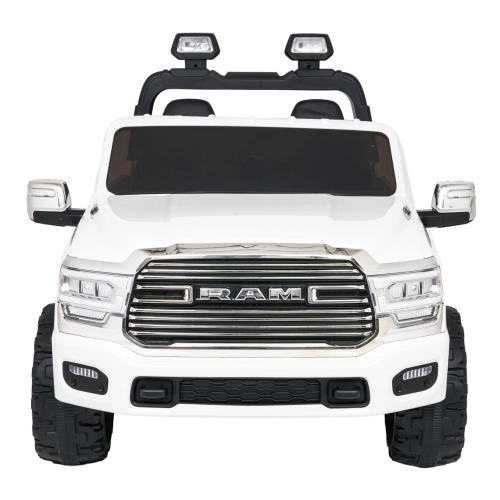 RAM 3500 biały pojazd na akumulator dla dzieci – pickup elektryczny