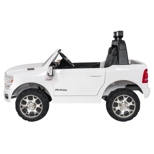 Pojazd elektryczny RAM 3500 biały dla dzieci widok z przodu ramiz
