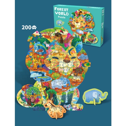 Zestaw Puzzli 200el. Safari