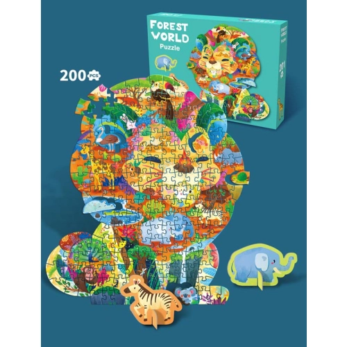 Zestaw Puzzli 200el. Safari