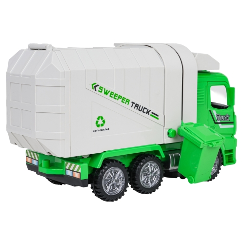 Śmieciarka z Funkcją Świateł i Dźwięku Zielona