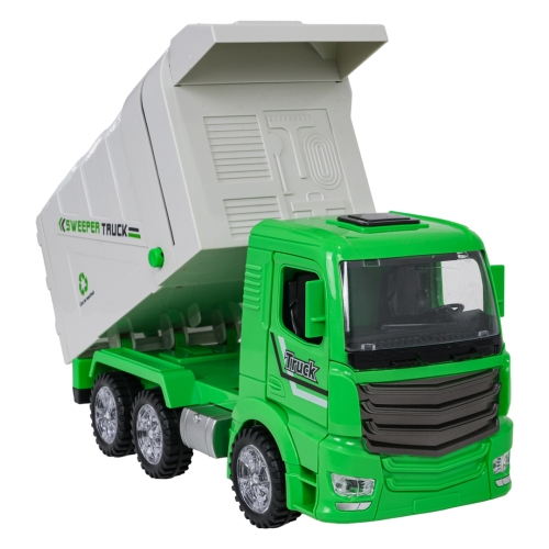 Śmieciarka z Funkcją Świateł i Dźwięku Zielona