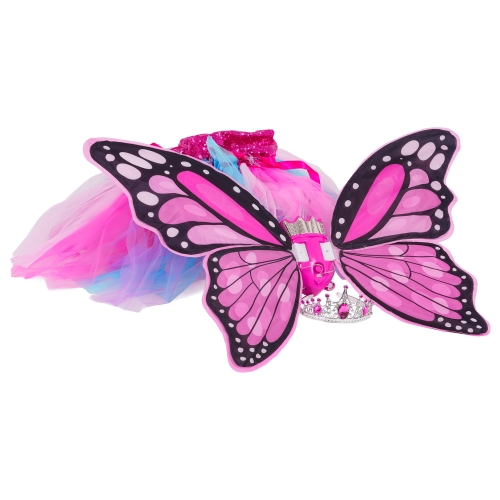 Zestaw Skrzydeł Motyla + Spódniczka w Tęcze