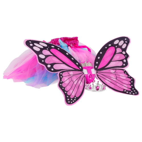 Zestaw Skrzydeł Motyla + Spódniczka w Tęcze