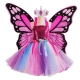 Zestaw Skrzydeł Motyla + Spódniczka w Tęcze