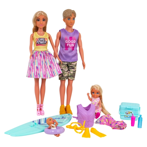 Zestaw Lalek, Rodzina na Wakacjach + Akcesoria