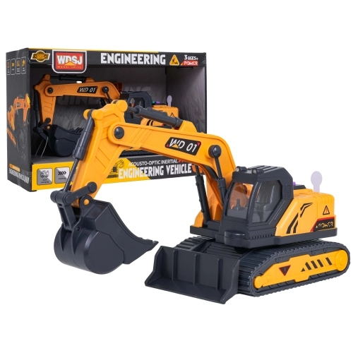 Koparka z Funkcją Dźwięku i Świateł 1:18