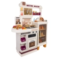 MEGA Kuchnia z Funkcją Świateł, Dźwięku i Pary + Akcesoria Beżowa