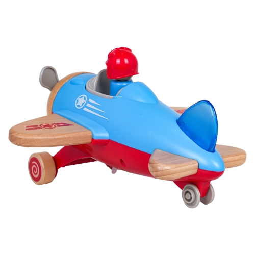 Drewniany Samolot Niebieski