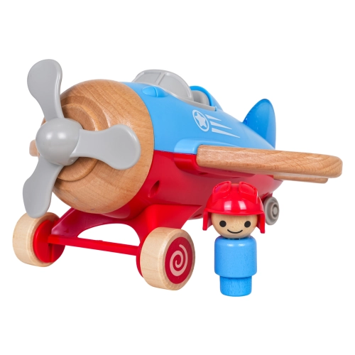 Drewniany Samolot Niebieski