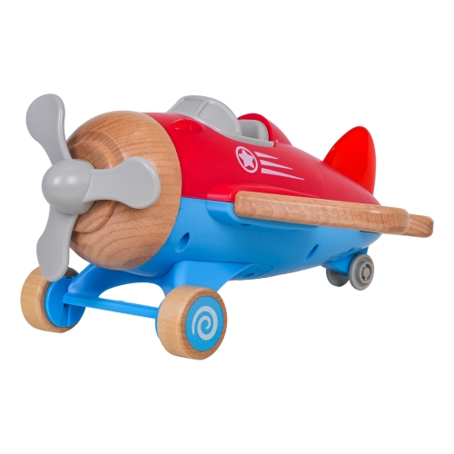 Drewniany Samolot Czerwony
