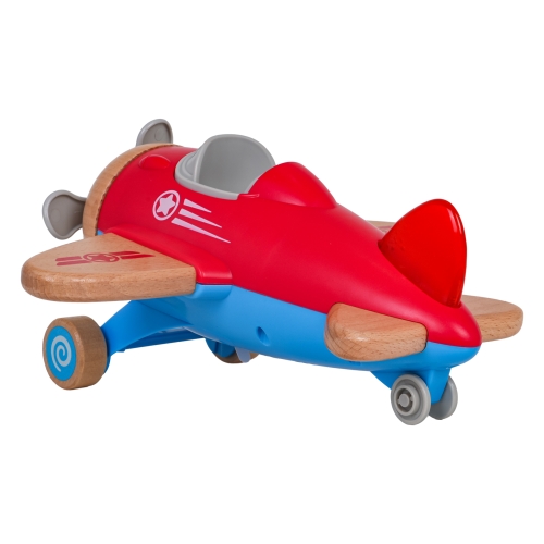 Drewniany Samolot Czerwony