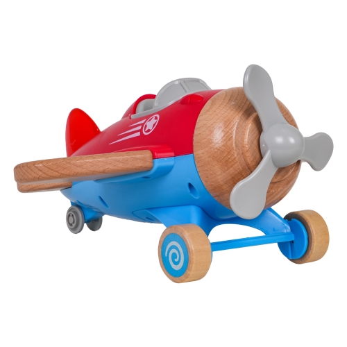 Drewniany Samolot Czerwony