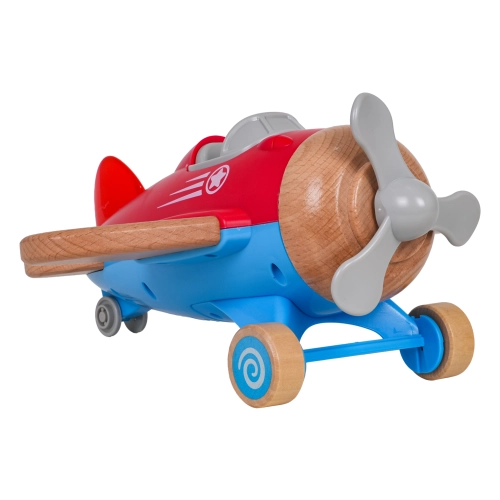 Drewniany Samolot Czerwony