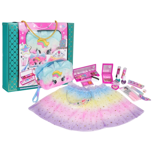 Zestaw do Makijażu + Spódniczka Tęczowa