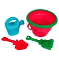 MEGA Zestaw Akcesoriów do Piasku + Składane Wiaderko