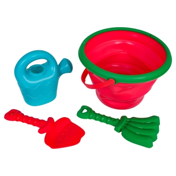 MEGA Zestaw Akcesoriów do Piasku + Składane Wiaderko