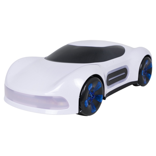 Pojazd z Funkcją Dymu Sterowany z Pilota i Zegarka Biały