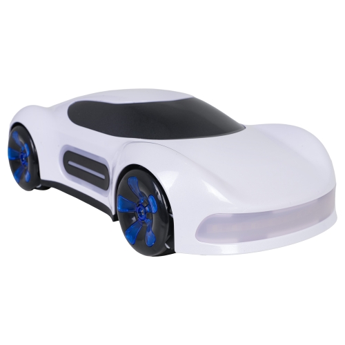 Pojazd z Funkcją Dymu Sterowany z Pilota i Zegarka Biały