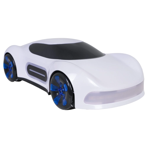 Pojazd z Funkcją Dymu Sterowany z Pilota i Zegarka Biały