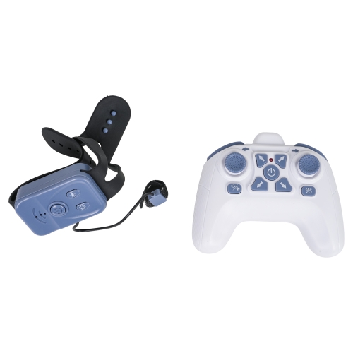 Pojazd z Funkcją Dymu Sterowany z Pilota i Zegarka Niebieski