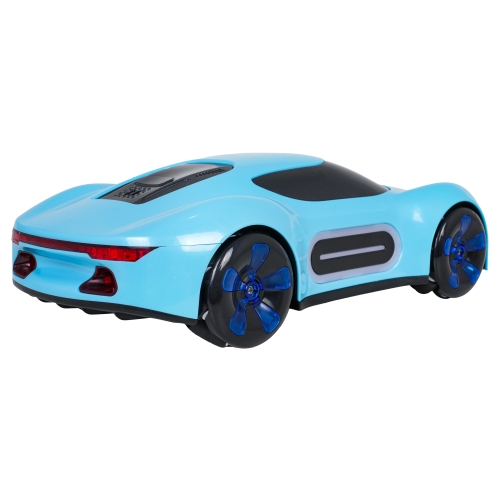 Pojazd z Funkcją Dymu Sterowany z Pilota i Zegarka Niebieski