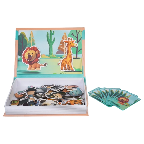 Puzzle Magnetyczne + Książeczka Safari