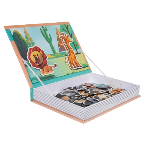 Puzzle Magnetyczne + Książeczka Safari
